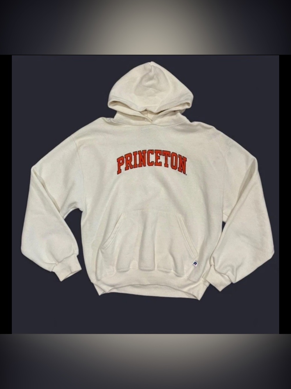 Russell Athletic cream Princeton University hoodie Size M